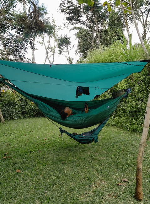 Zestaw Ticket To The Moon Mini Hammock Set - dark green