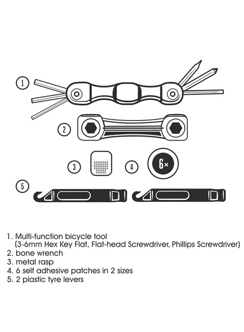 Zestaw do naprawy dętki Gentlemen's Hardware Bicycle Puncture Repair Kit