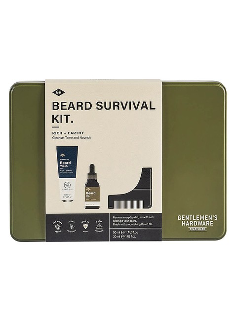 Zestaw do pielęgnacji brody Gentlemen's Hardware Beard Survival Kit