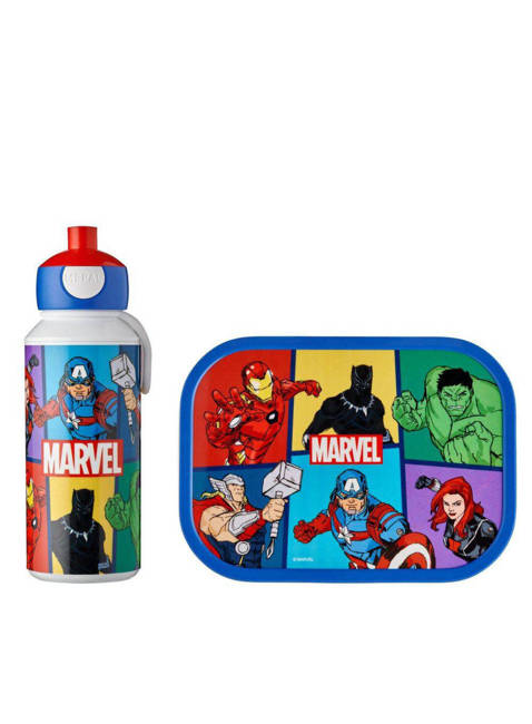 Zestaw dziecięcy bidon i lunchbox Campus Mepal - Avengers