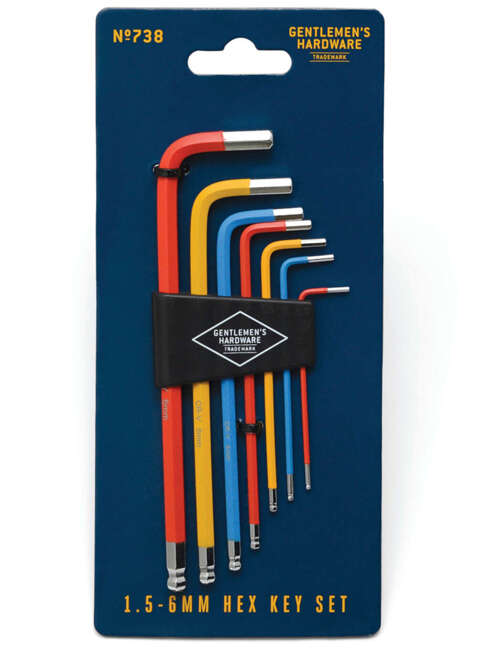 Zestaw kluczy imbusowych Gentlemen's Hardware Hex Key Set