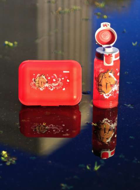 Zestaw lunchbox + butelka Sigg Set Viva Kids - horses