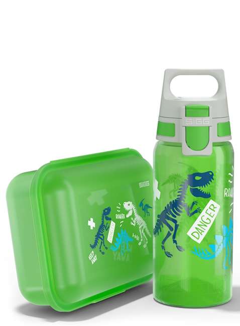 Zestaw lunchbox + butelka Sigg Set Viva Kids - jurassica