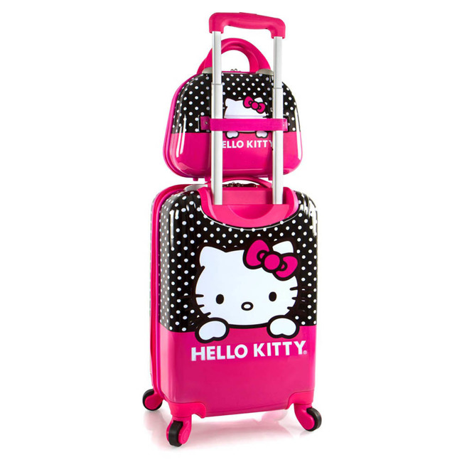 Zestaw podróżny walizka i kuferek dla dzieci Heys - Hello Kitty