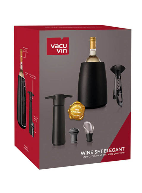 Zestaw prezentowy Zestaw do wina Vacu Vin Wine Set Elegant - 5 elementów + woreczek świąteczny