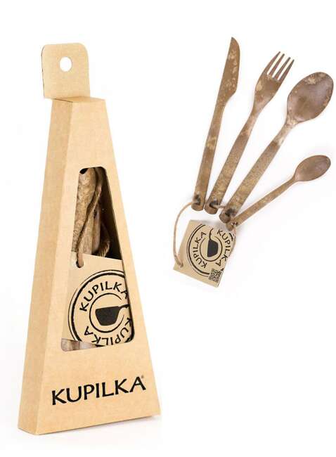 Zestaw sztućców w opakowaniu Kupilka Cutlery Set - brown