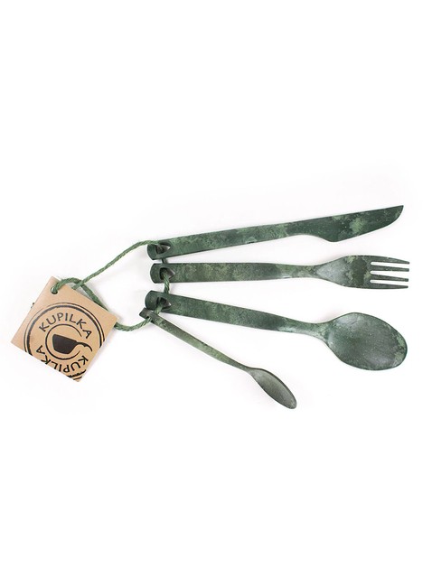 Zestaw sztućców w opakowaniu Kupilka Cutlery Set - green