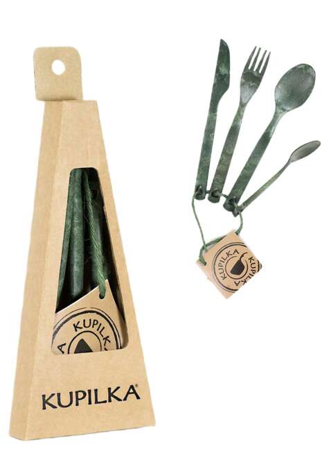 Zestaw sztućców w opakowaniu Kupilka Cutlery Set - green