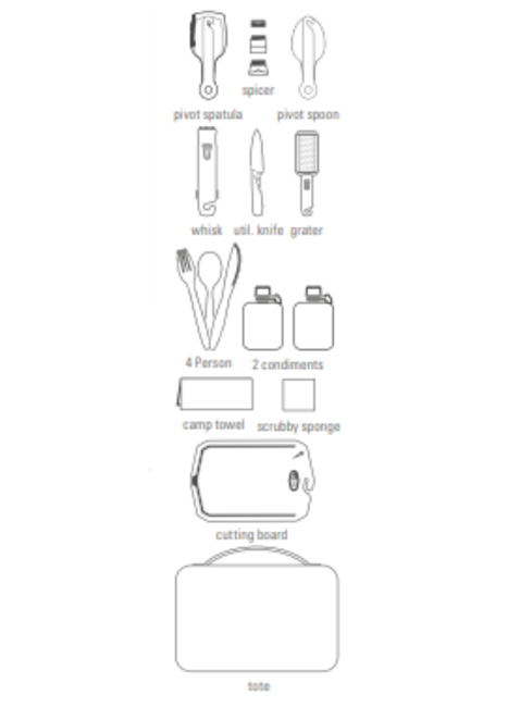 Zestaw turystyczny GSI Outdoors Destination Kitchen Set 24