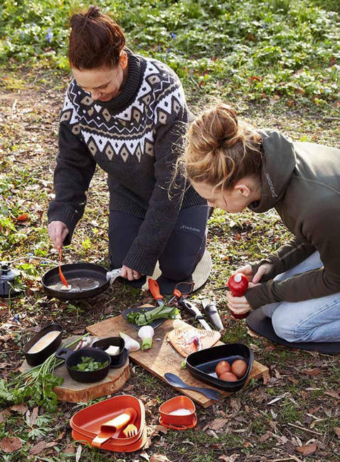 Zestaw turystyczny Light My Fire Outdoor MealKit BIO 8 elementów - dustypink