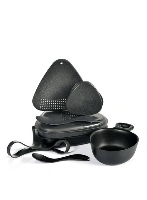 Zestaw turystyczny Light My Fire Outdoor MealKit BIO 8 elementów - slatyblack